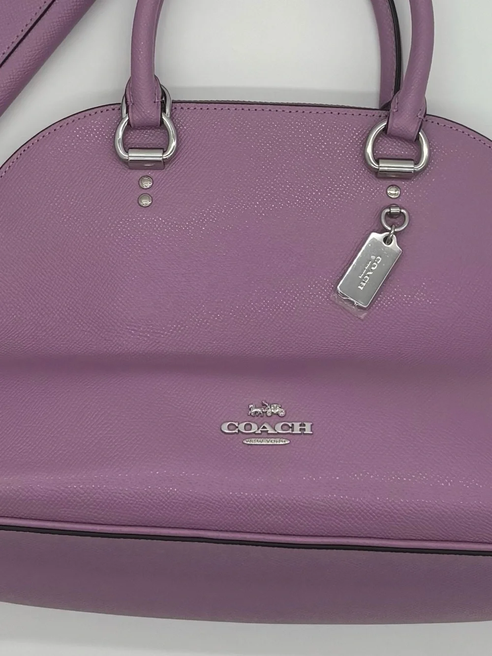 COACH Lavender Purple Dome Satchel with Matching Wallet